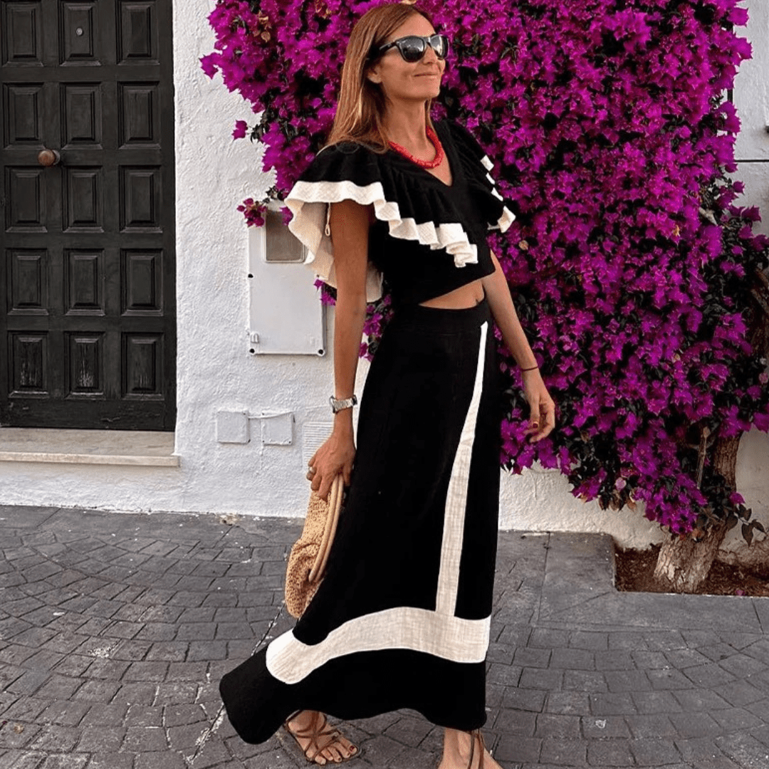 CAMELIA - CONJUNTO TOP Y FALDA