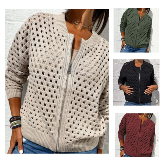 REME - CHAQUETA DE PUNTO CON CREMALLERA