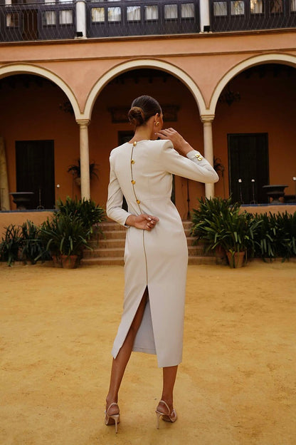 ELOÍSA - VESTIDO MIDI AJUSTADO