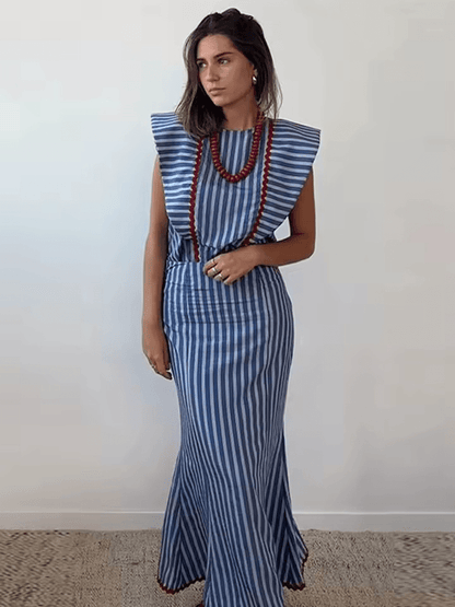 NEREIDA - VESTIDO MIDI CON MANGAS AMPLIAS