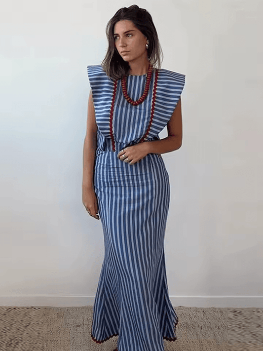 NEREIDA - VESTIDO MIDI CON MANGAS AMPLIAS