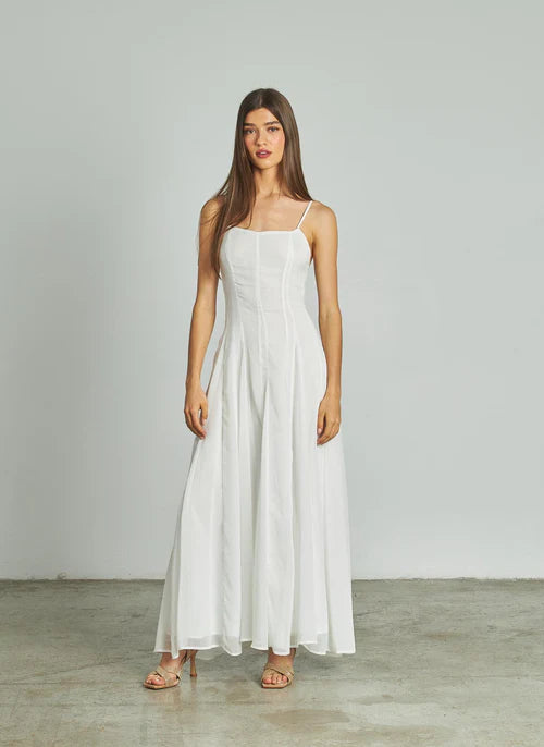 MARCELINA - VESTIDO LARGO CON TIRANTES