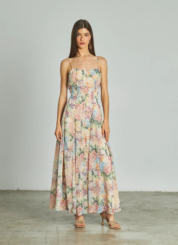 MARCELINA - VESTIDO LARGO CON TIRANTES