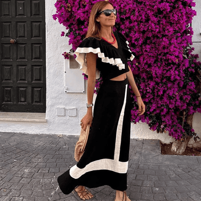 CAMELIA - CONJUNTO TOP Y FALDA