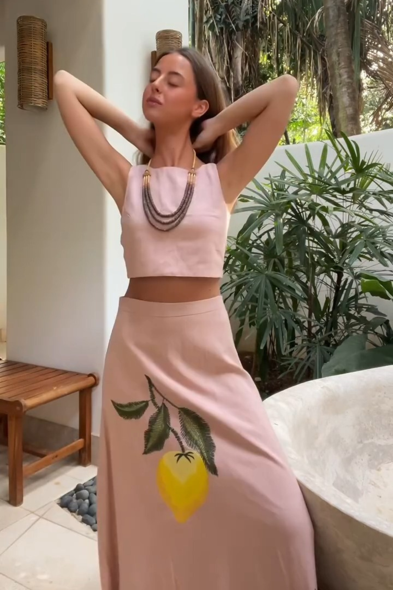 KELLY - CONJUNTO TOP Y FALDA