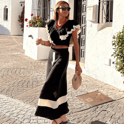 CAMELIA - CONJUNTO TOP Y FALDA
