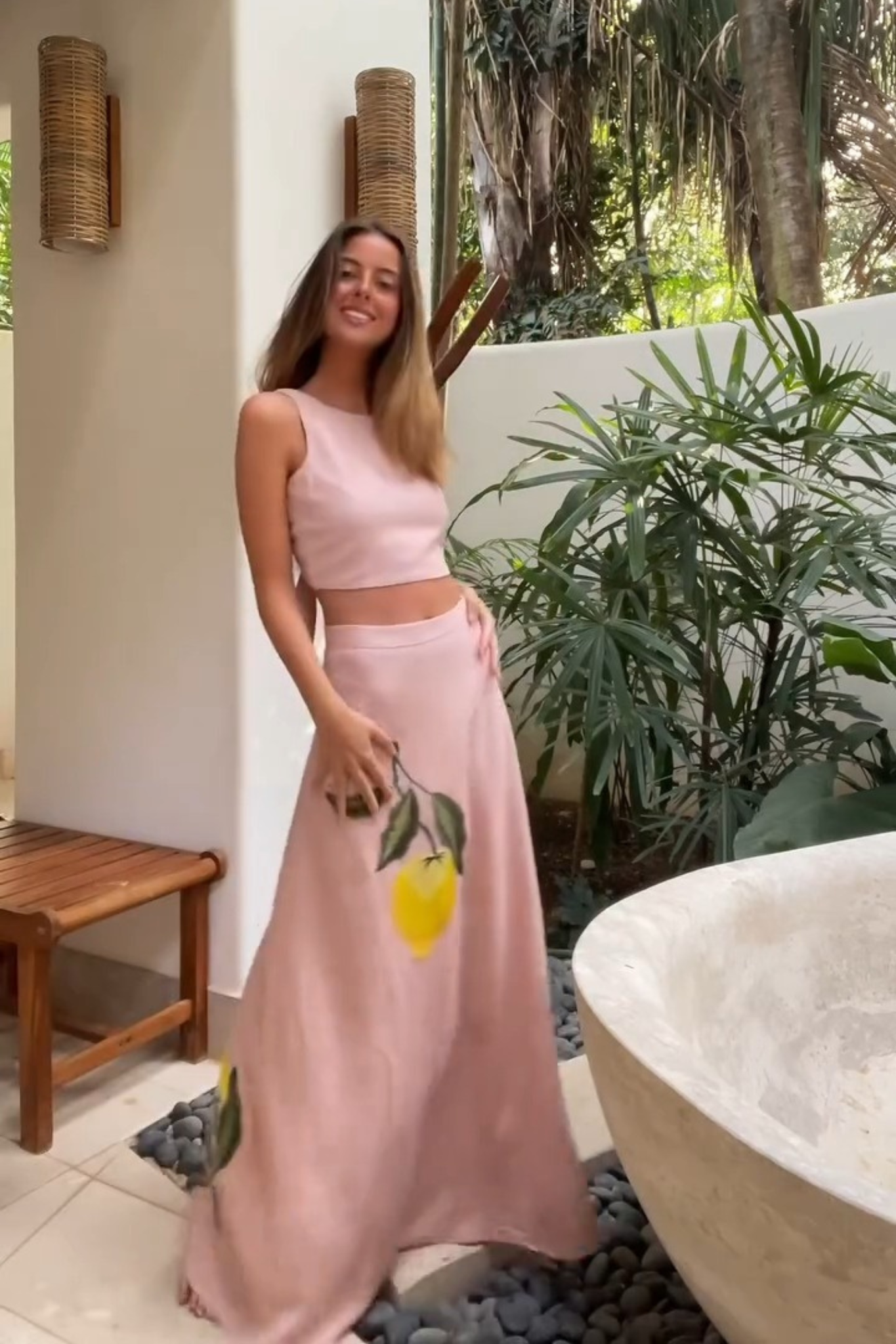 KELLY - CONJUNTO TOP Y FALDA