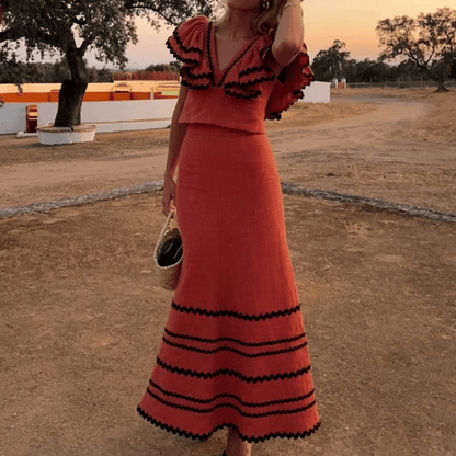 CAMELIA - CONJUNTO TOP Y FALDA