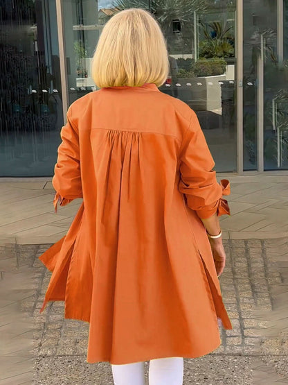 ONA - CHAQUETA LARGA CON BOTONES