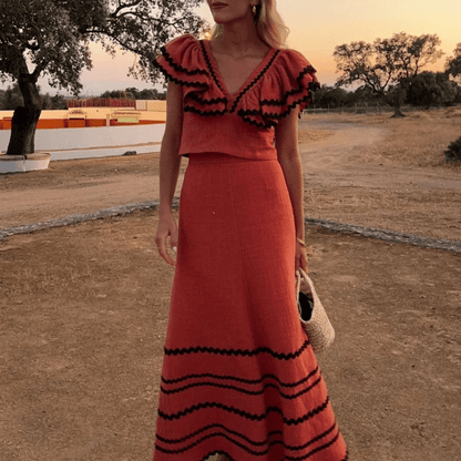 CAMELIA - CONJUNTO TOP Y FALDA