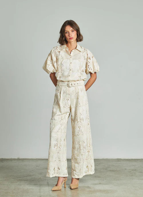 ALFONSA - CONJUNTO BLUSA Y PANTALÓN