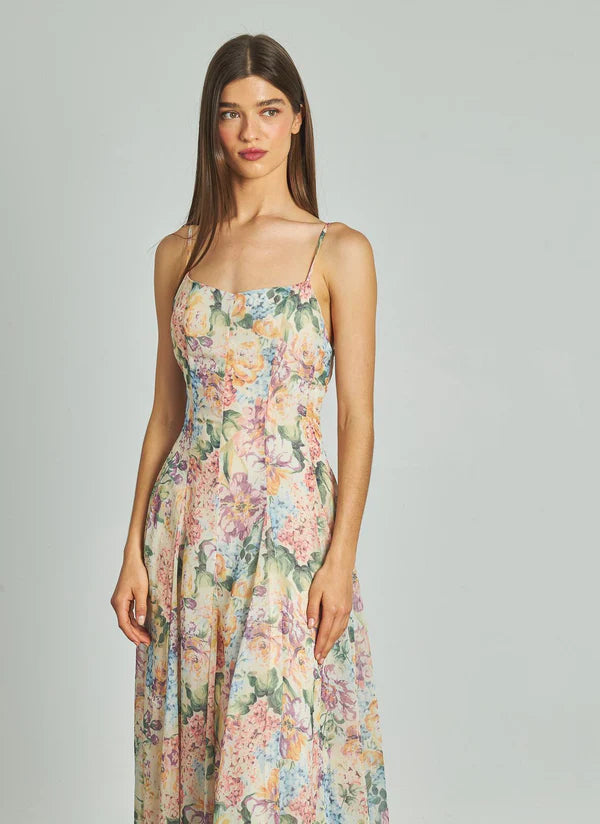 MARCELINA - VESTIDO LARGO CON TIRANTES