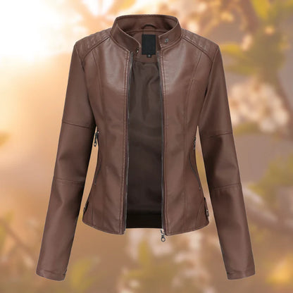 CRISTINA - CHAQUETA DE CUERO ELEGANTE