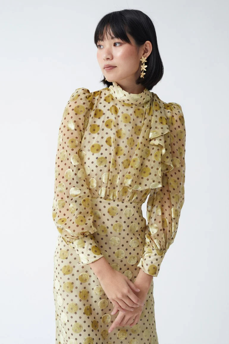 LIDIA - VESTIDO MIDI CON ESTAMPADO