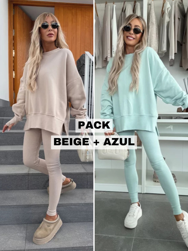 AITANA - PACK 2X CONJUNTO JERSEY Y LEGGING
