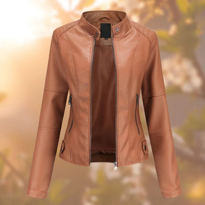 CRISTINA - CHAQUETA DE CUERO ELEGANTE