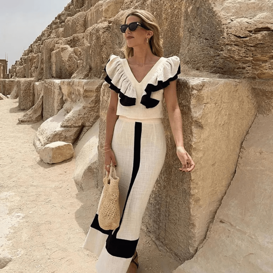 CAMELIA - CONJUNTO TOP Y FALDA