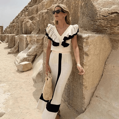 CAMELIA - CONJUNTO TOP Y FALDA