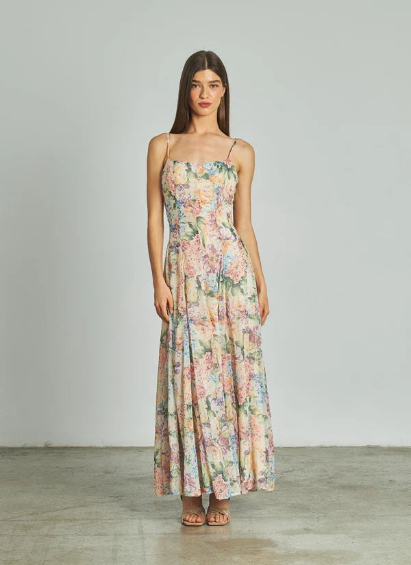MARCELINA - VESTIDO LARGO CON TIRANTES