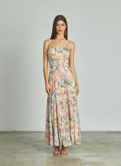 MARCELINA - VESTIDO LARGO CON TIRANTES