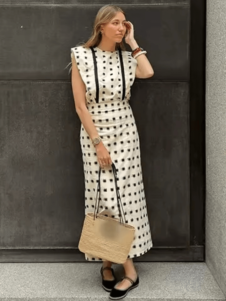 NEREIDA - VESTIDO MIDI CON MANGAS AMPLIAS