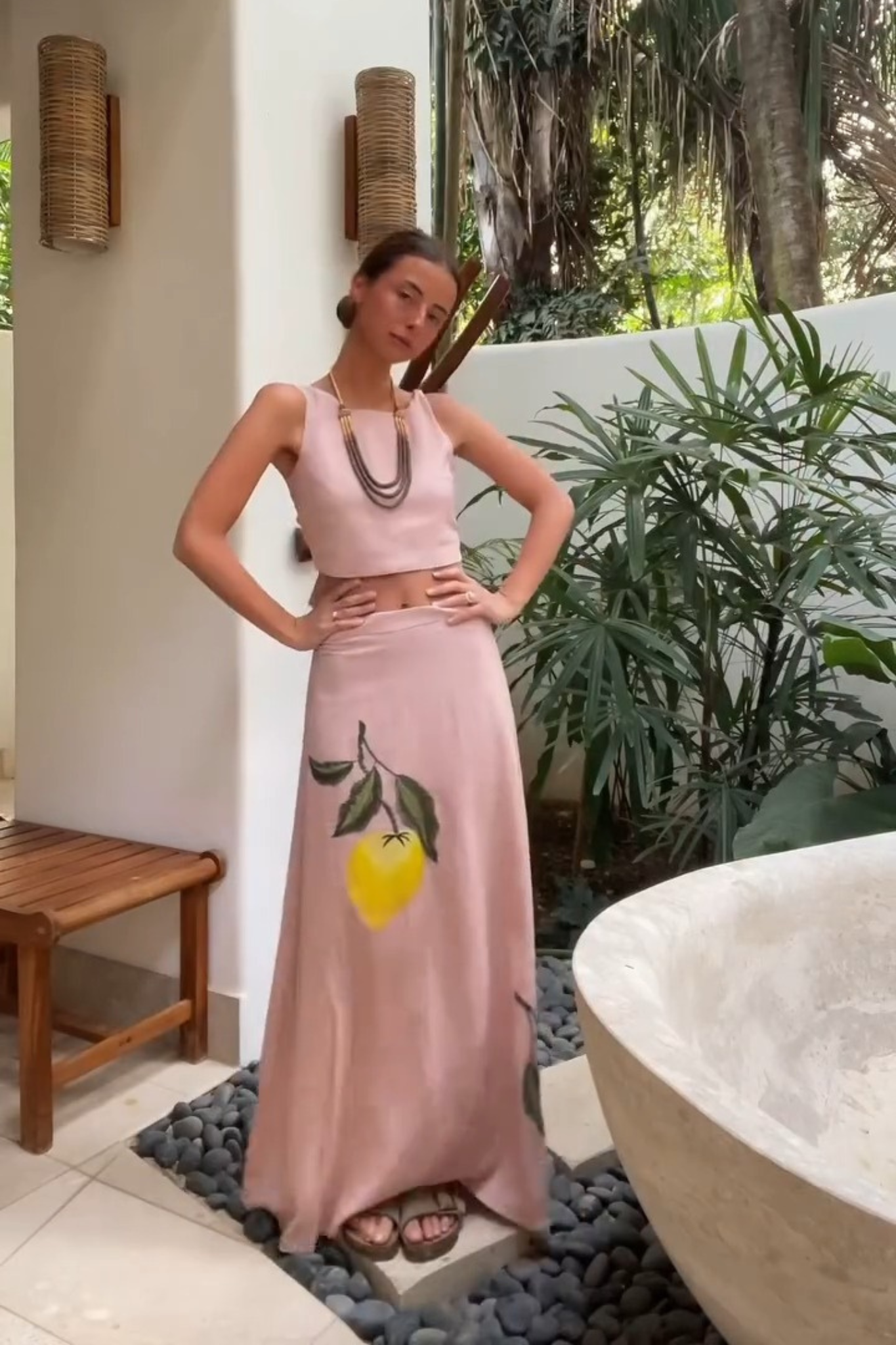 KELLY - CONJUNTO TOP Y FALDA