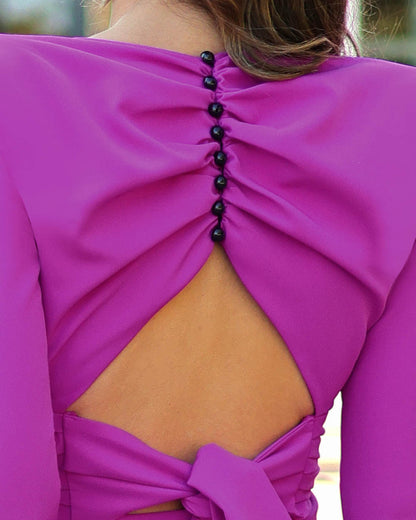 VERÓNICA - CONJUNTO DE BLUSA Y FALDA MIDI