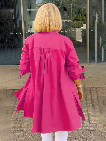 ONA - CHAQUETA LARGA CON BOTONES