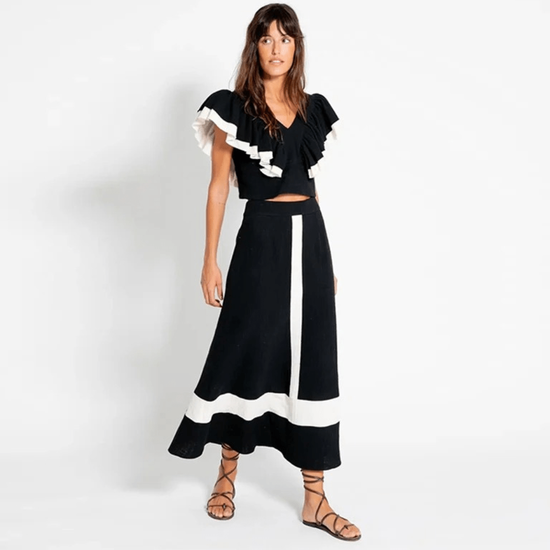 CAMELIA - CONJUNTO TOP Y FALDA