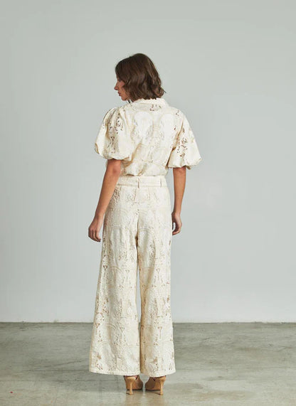 ALFONSA - CONJUNTO BLUSA Y PANTALÓN