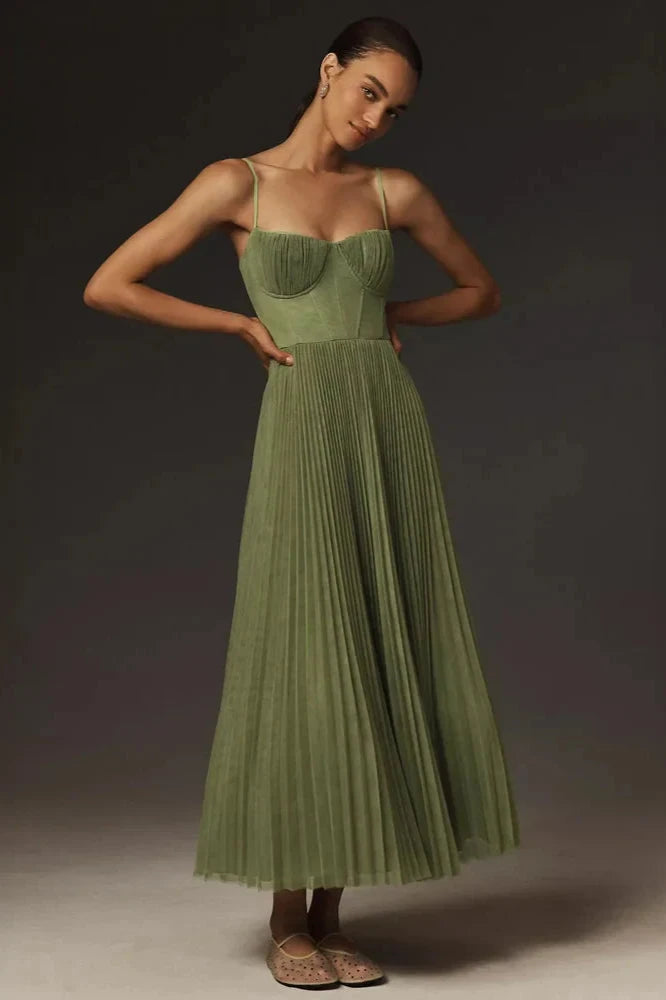 ENCARNI - VESTIDO MIDI ACAMPANADO