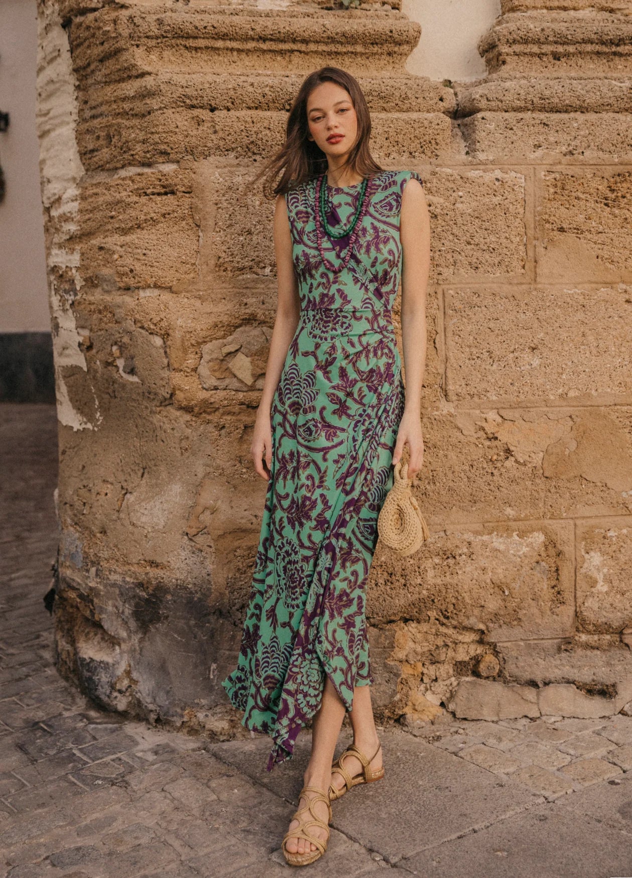 DEYANIRA - VESTIDO MIDI CON ESTAMPADO