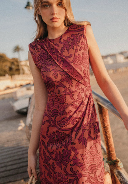 DEYANIRA - VESTIDO MIDI CON ESTAMPADO