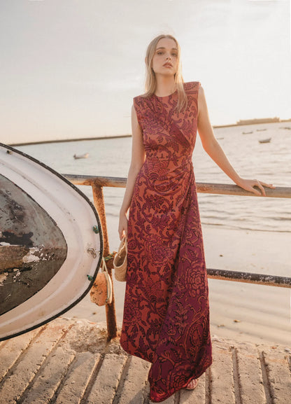 DEYANIRA - VESTIDO MIDI CON ESTAMPADO