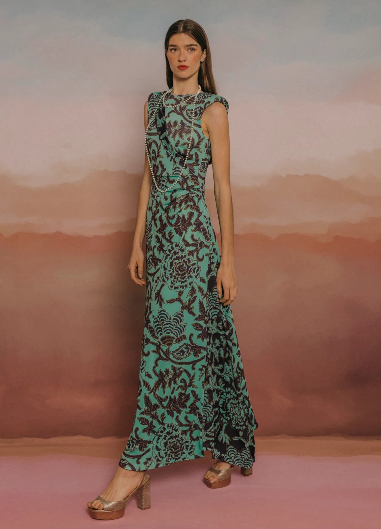 DEYANIRA - VESTIDO MIDI CON ESTAMPADO