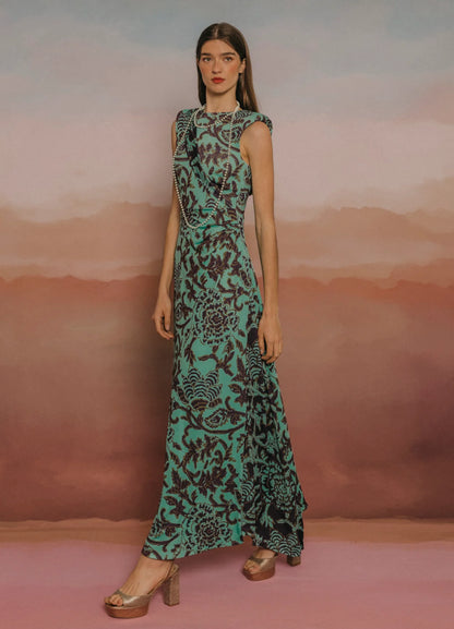 DEYANIRA - VESTIDO MIDI CON ESTAMPADO