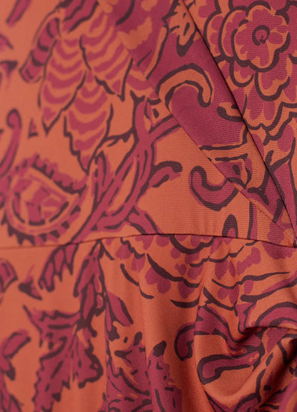 DEYANIRA - VESTIDO MIDI CON ESTAMPADO