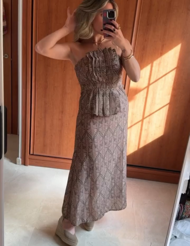 ZORAIDA - CONJUNTO TOP Y FALDA
