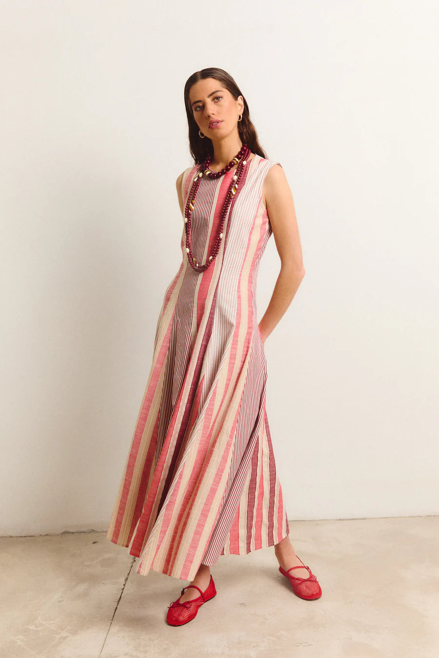 RUFINA - VESTIDO LARGO SIN MANGAS