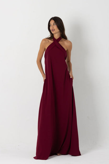 PAULINA - VESTIDO CON ESCOTE HALTER