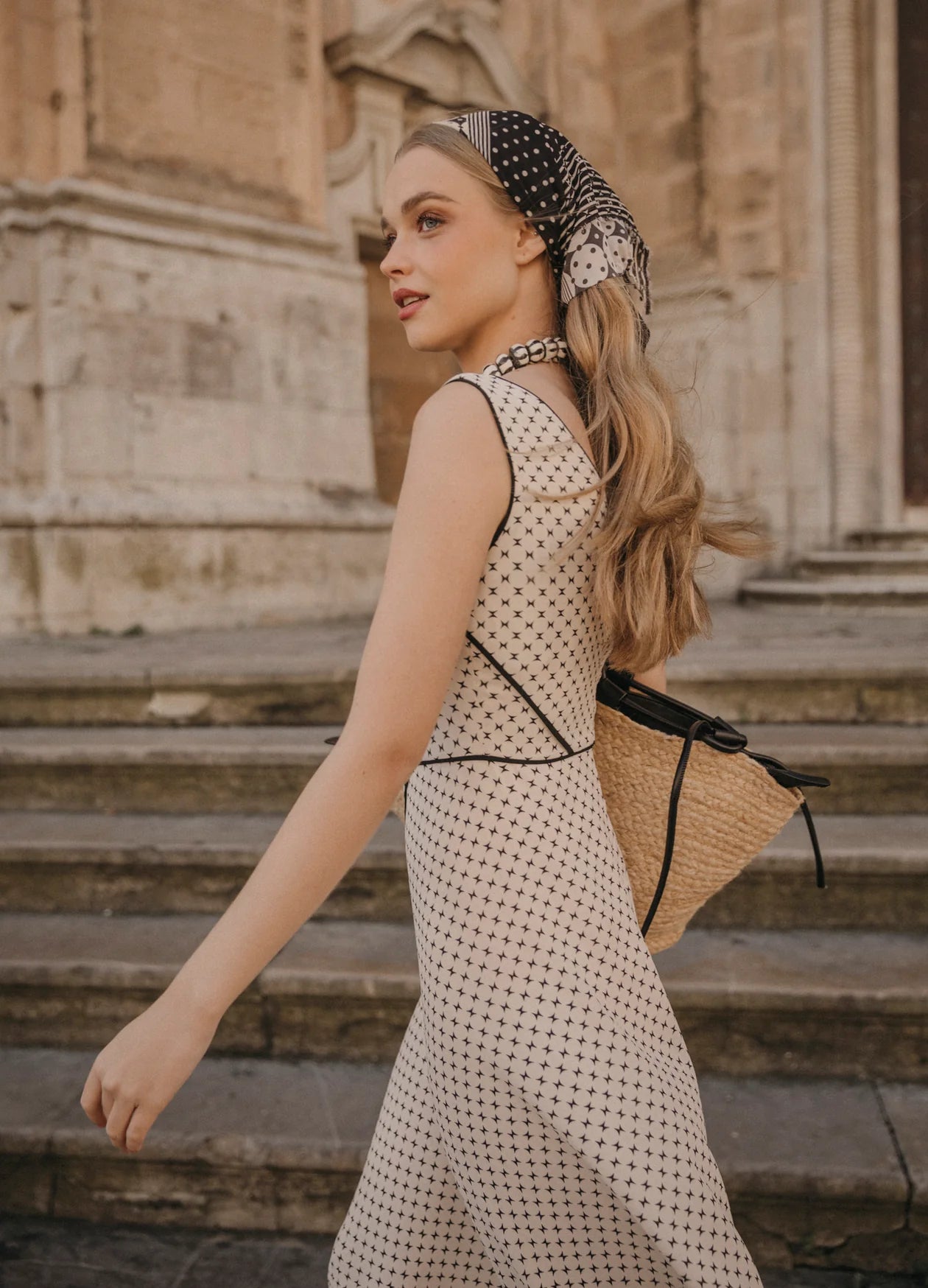 AVELINA - VESTIDO ESTAMPADO SIN MANGAS