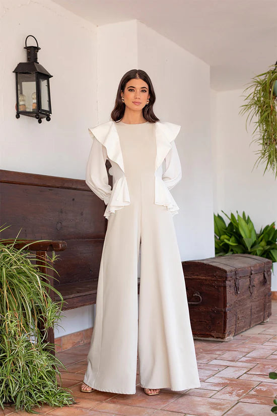 AROA - MONO ELEGANTE CON VOLANTES