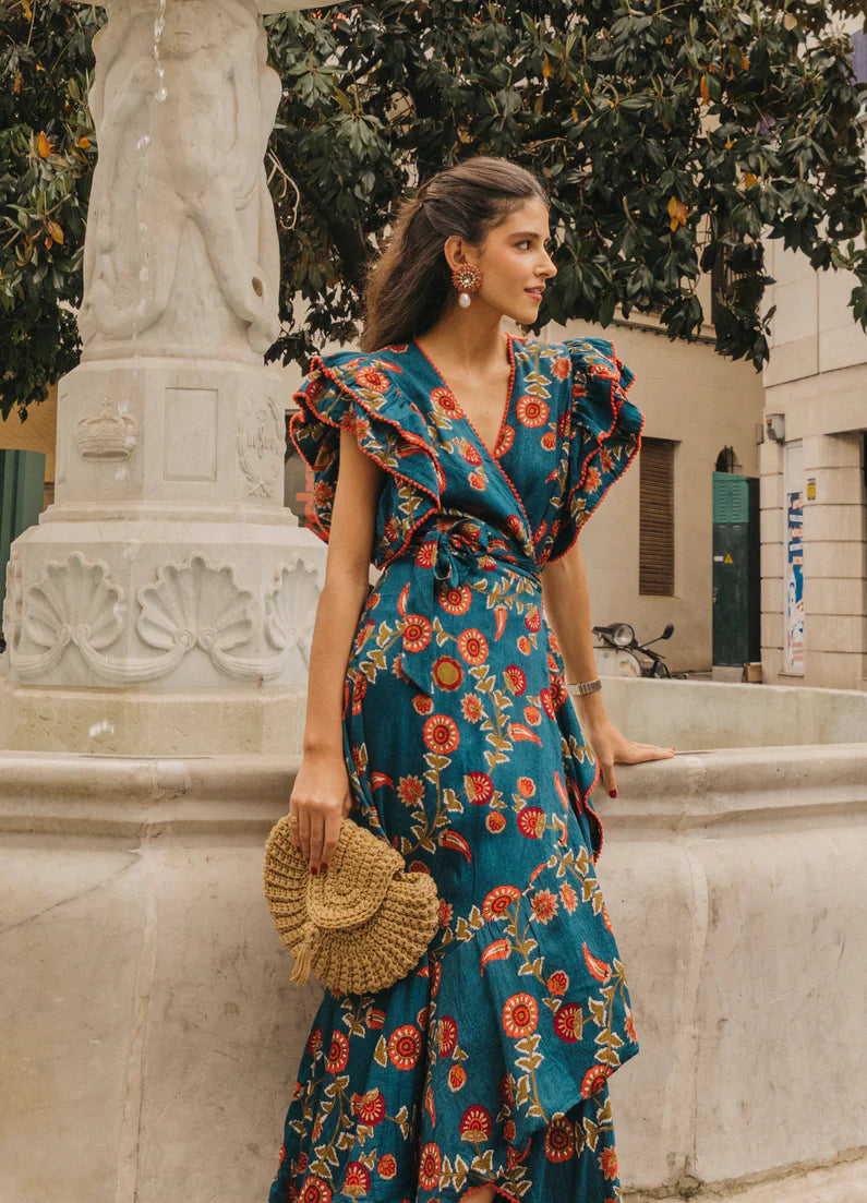 MELINA - VESTIDO CON ESTAMPADO FLORAL