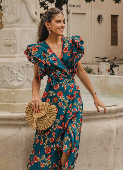 MELINA - VESTIDO CON ESTAMPADO FLORAL