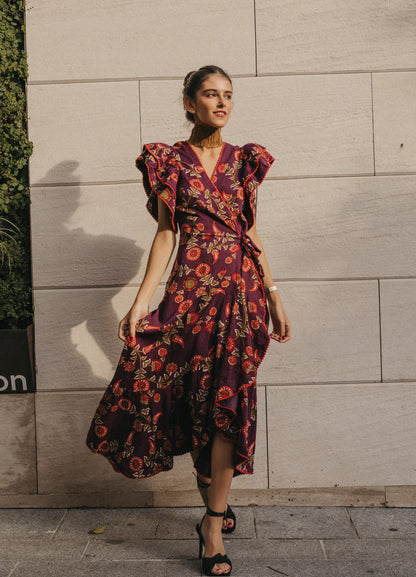 MELINA - VESTIDO CON ESTAMPADO FLORAL