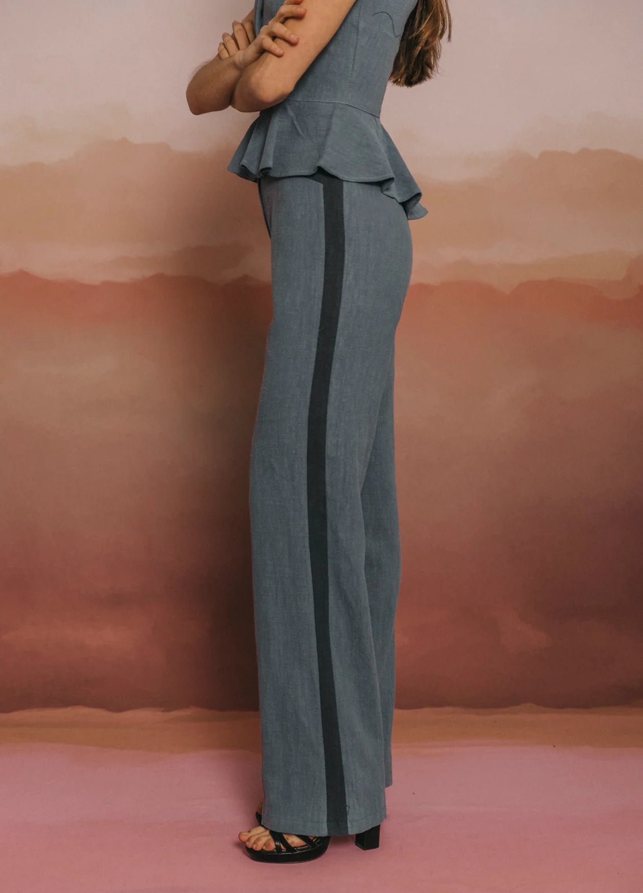 REINALDA - CONJUNTO TOP Y PANTALÓN