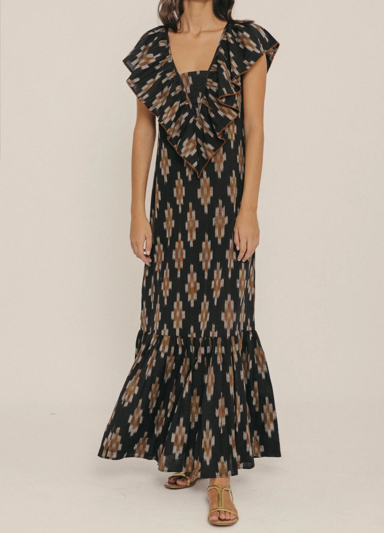 MIREYA - VESTIDO MIDI CON ESTAMPADO