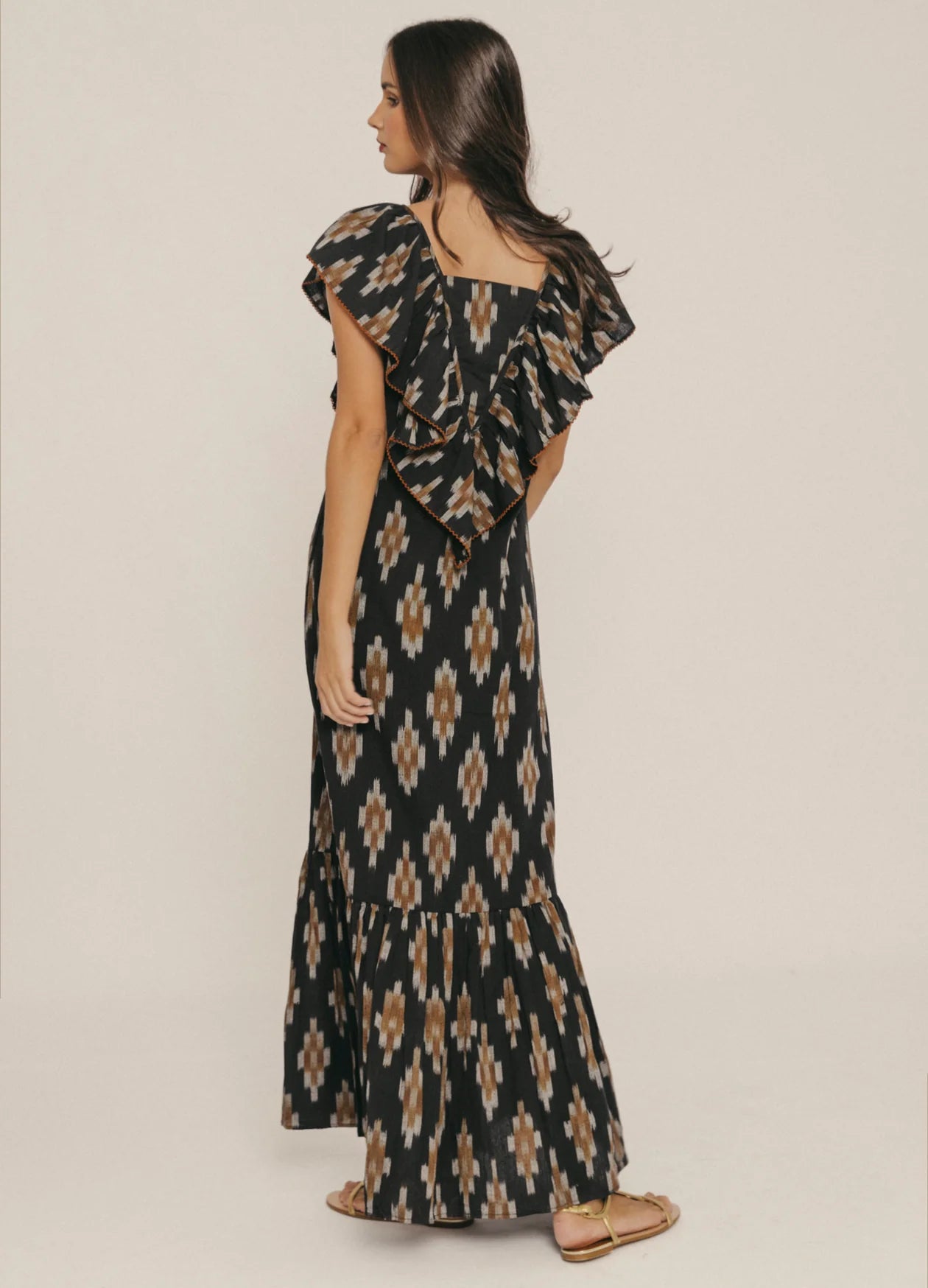 MIREYA - VESTIDO MIDI CON ESTAMPADO