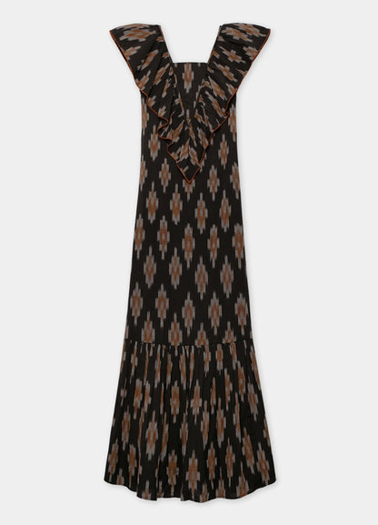 MIREYA - VESTIDO MIDI CON ESTAMPADO