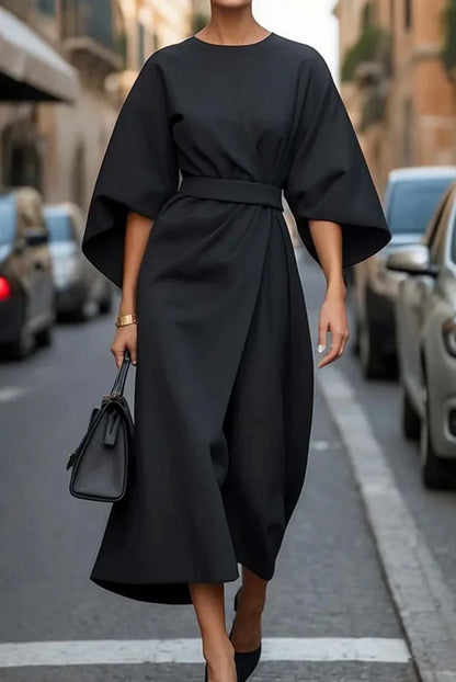YARA - VESTIDO CON MANGAS ACAMPANADAS